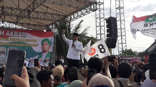 Cawapres nomor urut 1 Muhaimin Iskandar di Tangerang